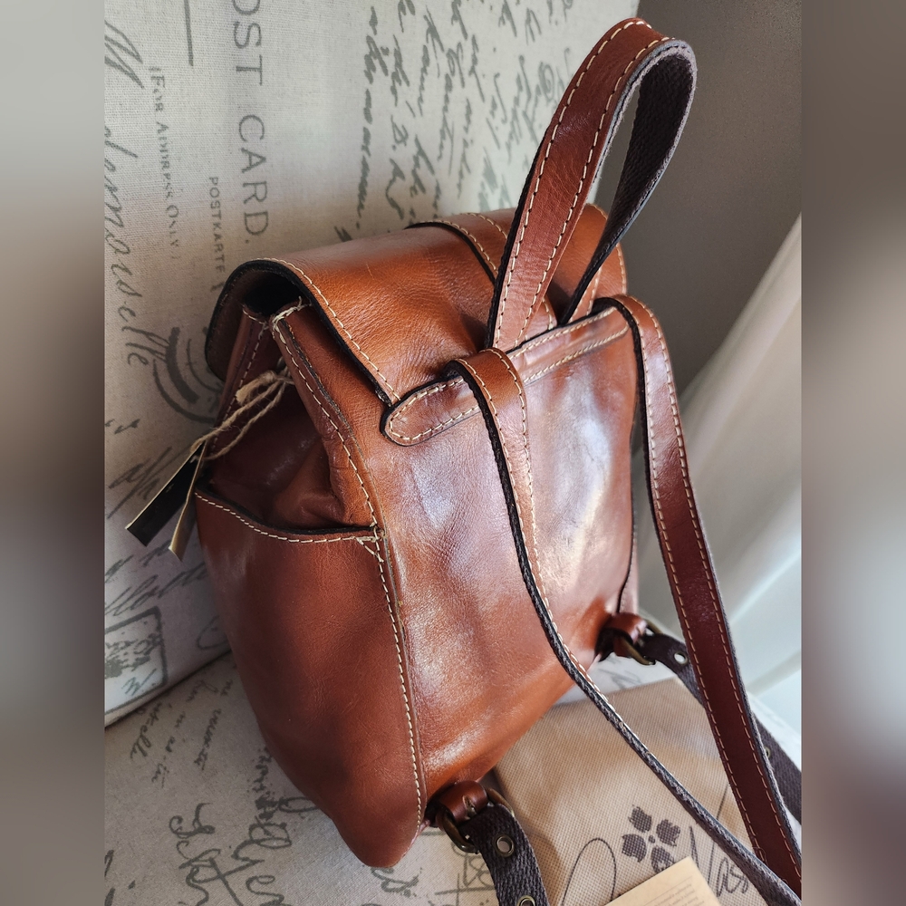PATRICIA NASH Heritage Aberdeen Leather Backpack NWT - Picture 8 of 16
